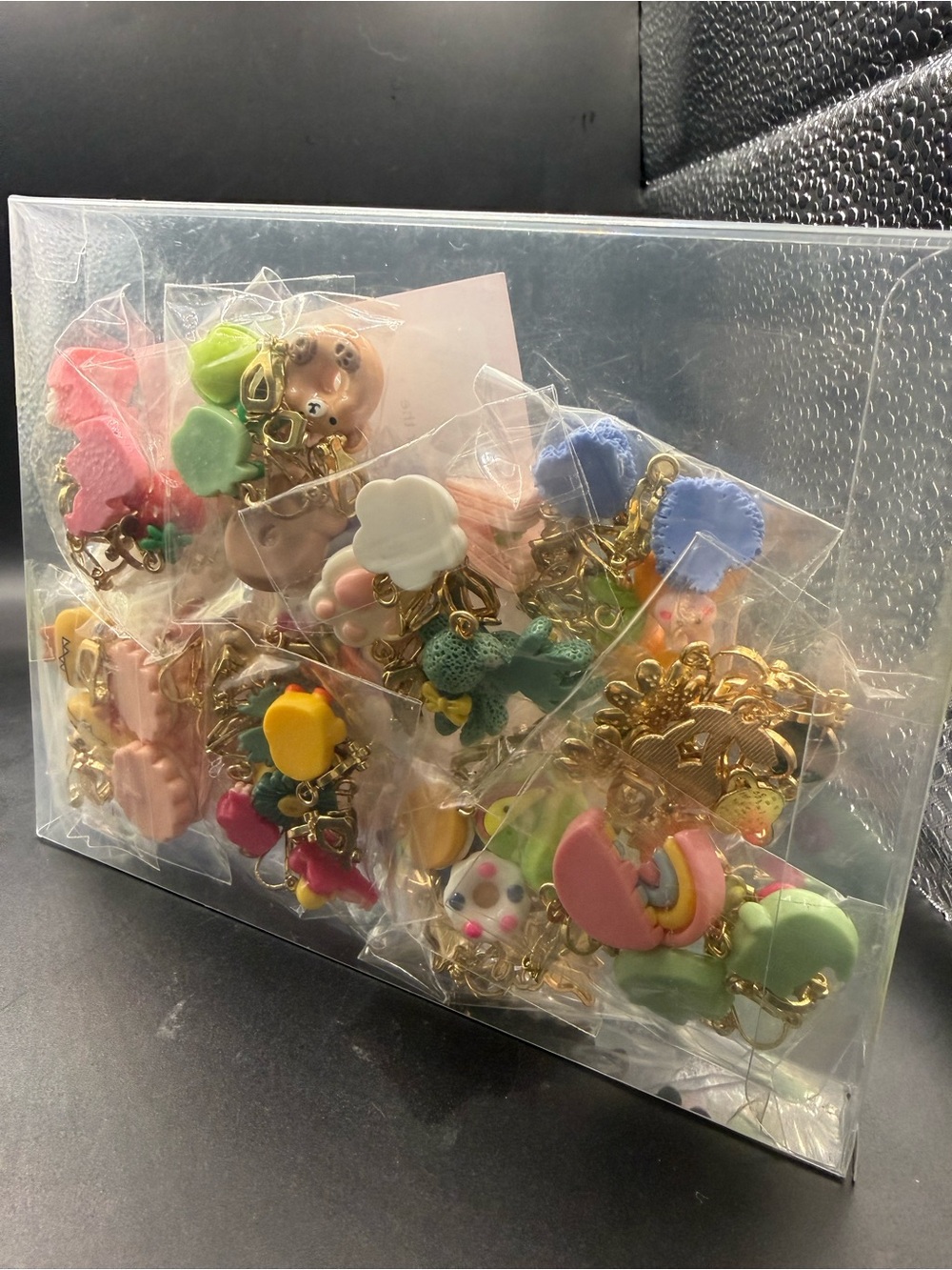 Kids 30 pack of charm clip on earrings- Multicolor
